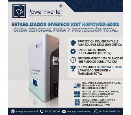 REGULADOR INVERSOR IGBT 220VAC 3500VA HISPOWER